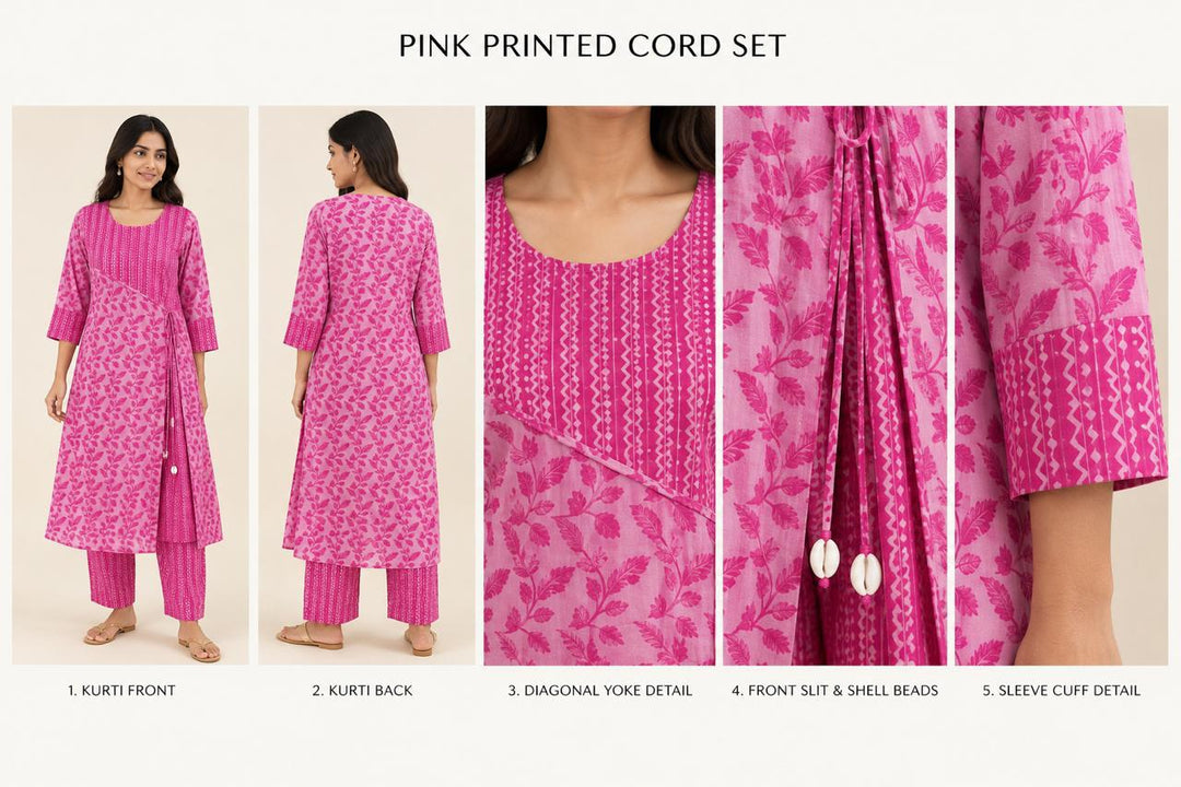 Pink Printed Corset